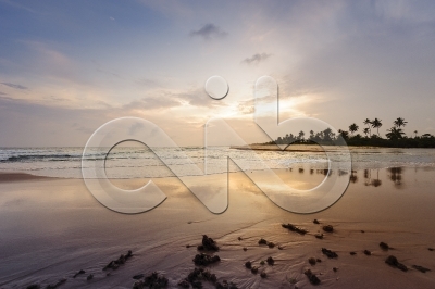 Por-do-sol na Ilha do Mussulo